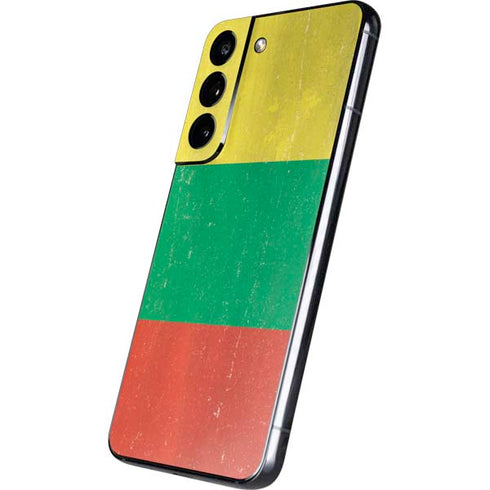 Lithuania Flag Distressed Galaxy S22 Skin